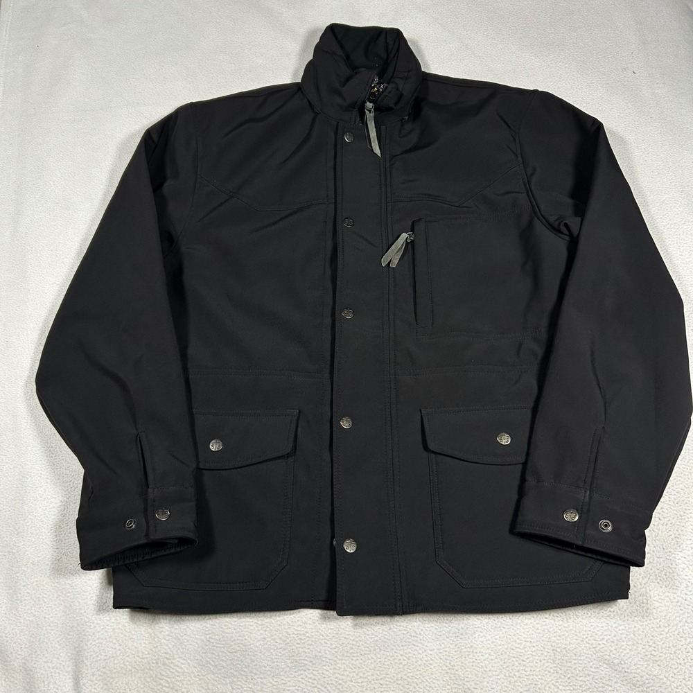 STS Ranchwear Softshell Jacket Mens 2XL XXL The Brazos  Black Western Work Coat